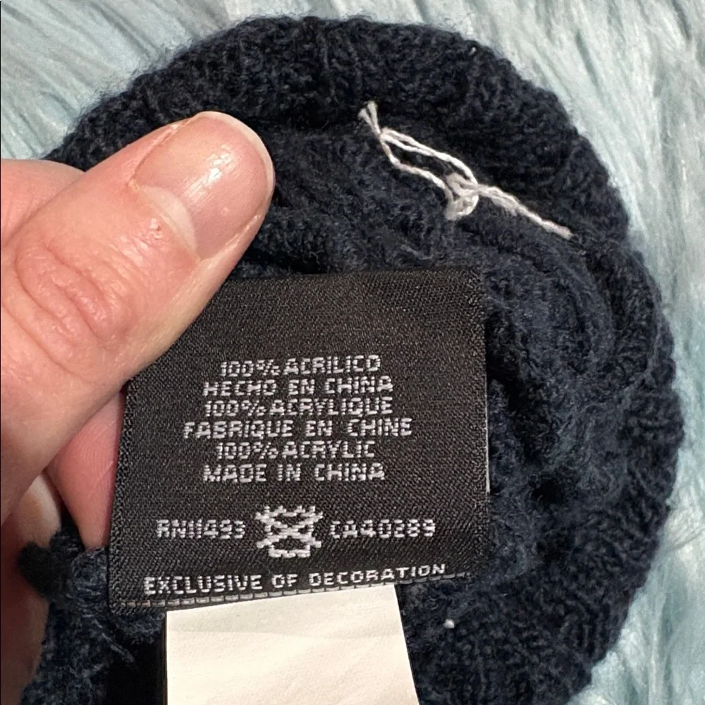 New Era NFL Chicago Bears Navy Knit Pom Pom Infant Beanie